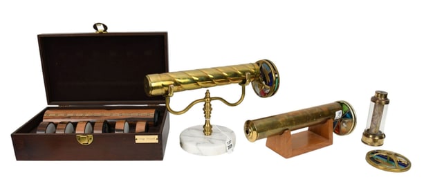 Four Vintage Kaleidoscopes Chesnik-Koch, Mercedes, Peach Reynolds, Van Cort - C. 20th century. Four