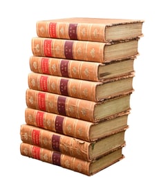 Eight Volumes, The Works of Henry Fieldings, London, 1771 - 8 vo. The Works of Henry Fieldings, Esq.