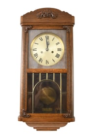 Oak Hanging Clock