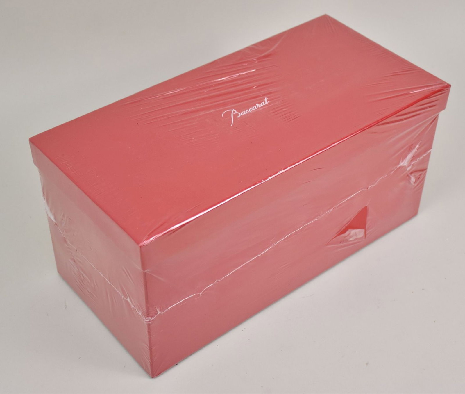 BACCARAT Crystal Luxor Round Vase - France. A Baccarat clear crystal cylindrical vase with diamond (1 of 4)