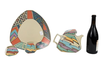 Rosenthal Studio Line Dinner Service Pieces, 4 pc Dorothy Hafner, Teapot 7.5"h x 9.5"w x 3.5" D ,