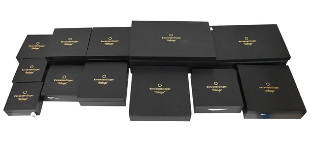 China Service Merdinger, Switzerland "Arabesque", 12 Coasters, 12 Tumblers, 2 Pitchers with Lids, 12