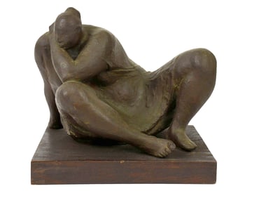 Francisco Zuniga (Mexican, 1912-1998) Bronze- Woman Seated. Signed Zuniga, dated 1966 and numbered