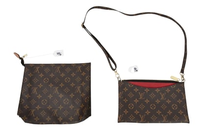 Lot of 2 Vintage Louis Vuitton Misc. Bags 1 Monogram Toiletry Bag (10"W x 8"H), 1 Monogram Crossbody