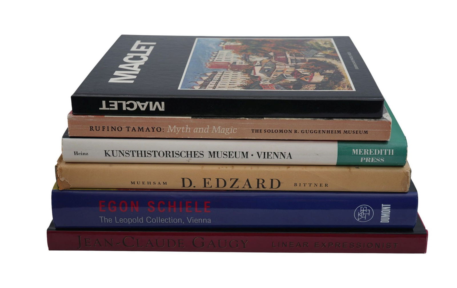 Lot of 6 Art Books,: Lot of 6 Art Books, 1 Jean Claude Gaugy, Linear Expressionist 2 Kunsthistorisches Museum Vienna, Meredith Press 3 Rufino Tamayo: Myth and Magic. Solomon Guggenheim Museum 4 D. Edzard, H.BITTNER AND CO