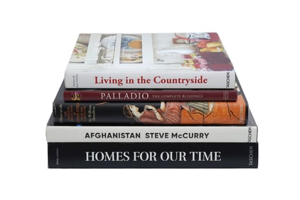 Lot of 5 Coffee Table Books Published by Taschen, 1 Palladio The Complete Buildings, 2 Living In