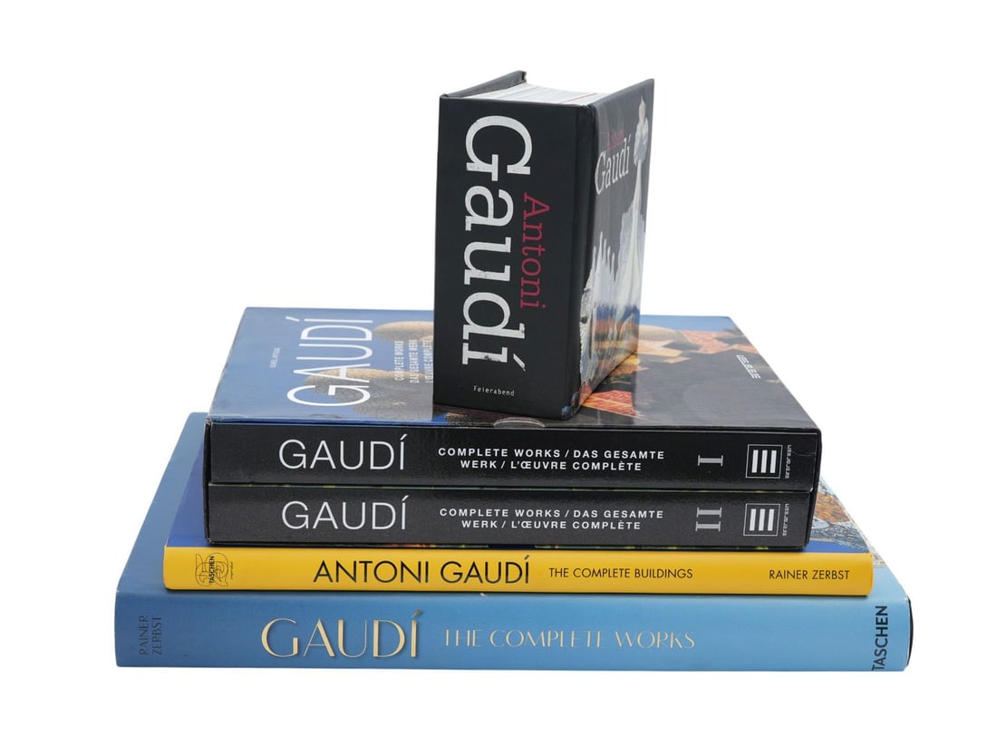 Lot of 4 Misc. Books,1 Antoni Gaudi, 2 Gaudi Complete Works, 3 Antoni Gaudi The Complete Buildings, (1 of 8)