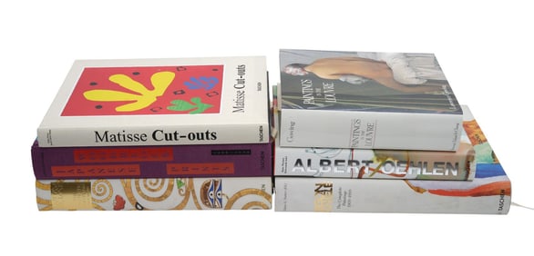 Lot of 6 Coffee Table Books Published by Taschen, 1 Albert Oehlen, 2 Matisse Cut-Outs, 3 Japanese