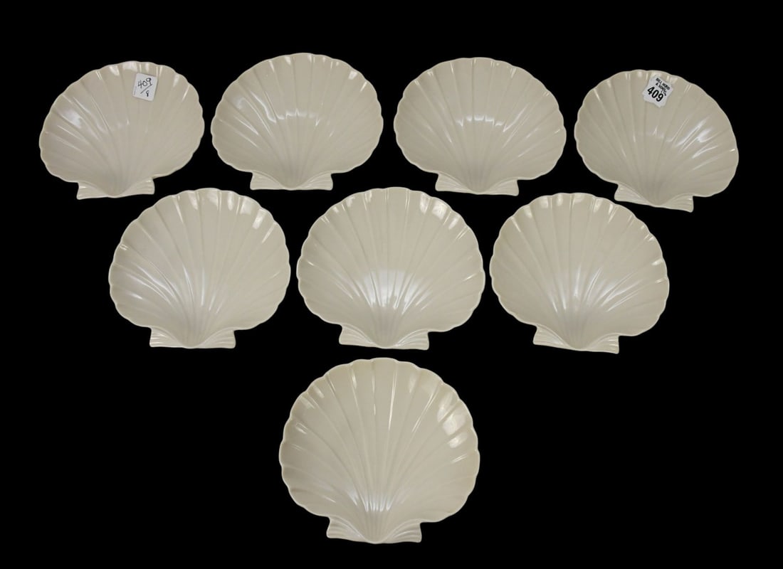 8 Lenox Shell Form Salad Bowls, 6 1/2"w (1 of 6)