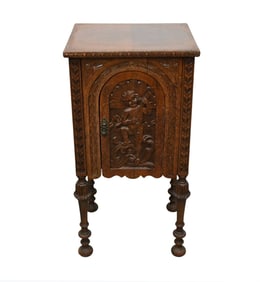 Carved Humidor Single Front Panel with Cherubs/Violin, 31'H x 16"W x 14"D