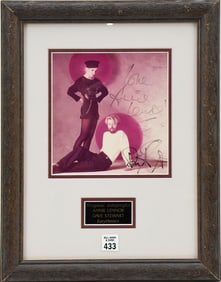 Annie Lennox and Dave Stewart "Eurythmics" Autograph, Autographed Picture, Picture and Autographs