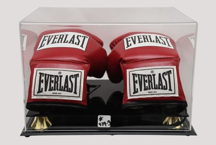 Pair of Muhammad Ali Autographed Everlast Boxing gloves Consignor worked with Alis Wife Yolanda