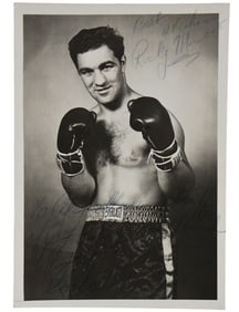 Rocky Marciano Signed Boxing Publicity Photo - C. Mid-20th Century. Rocky Marciano (American,