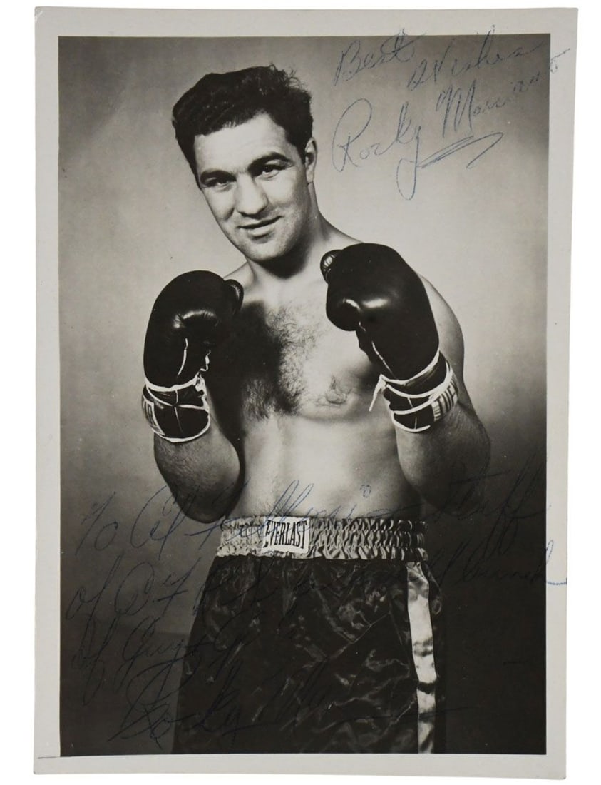Rocky Marciano Signed Boxing Publicity Photo - C. Mid-20th Century. Rocky Marciano (American, (1 of 4)