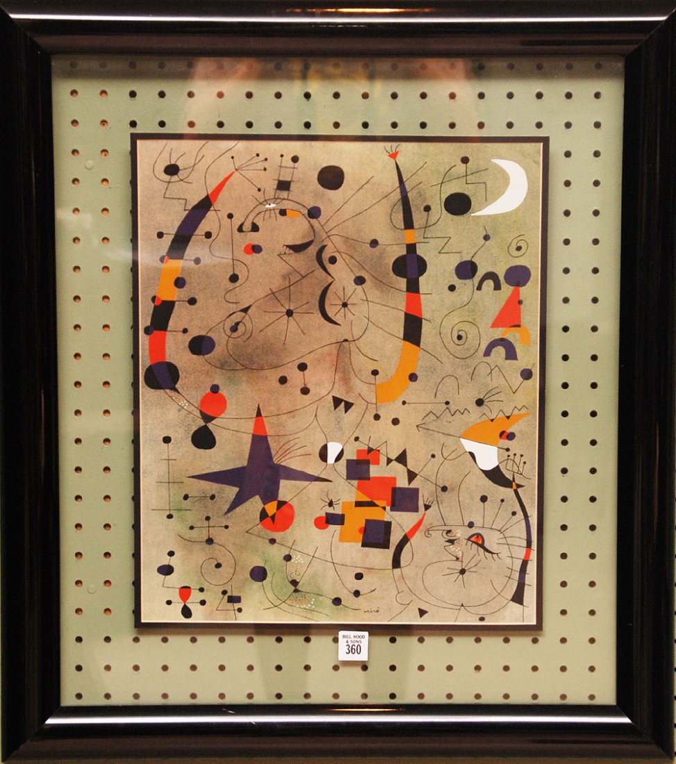Joan Miró (SPANISH, 1893-1983) from Constellations poc: Joan Miró (SPANISH, 1893-1983) from Constellations pochoir over photolithography, Size Height 17 in.; Width 14.1 in. / Height 43.2 cm.; Width 35.8 cm.