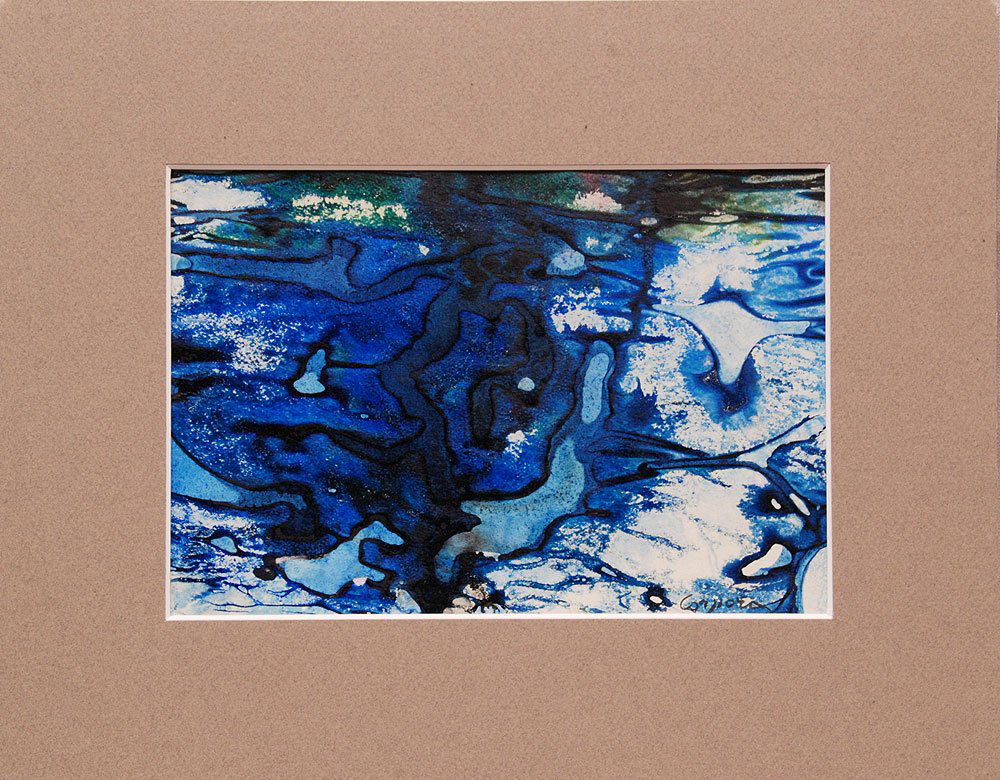 Antonio Corpora (1909-2004) Italian, abstract, watercol: Antonio Corpora (1909-2004) Italian, abstract, watercolor on paper, 6 1/4" x 9", signed