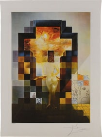 Salvador Dali (Spanish 1904-1989) Lincoln and Dolly Vision Lithograph Intaglio edition 27/350