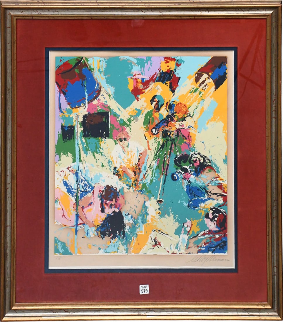 Leroy Neiman (American 1921-2012) Serigraph- artist proof Shooting a Movie. signed lower right side, (1 of 6)