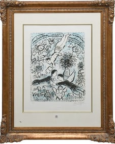 Marc Chagall (1887-1985) Color Lithograph, The Sky - 1964. Pencil sign lower right, edition 29/50,