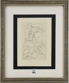 Pablo Picasso etching from the Estrata suite- Lysistrata-1934. sheet size is 8 1/4 × 10 3/4
