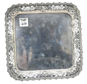 Dominick & Haff sterling 9" Tray, 1893, Wt. 13 ozts