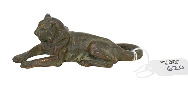 Tiffany & Co. Bronze Lion, 4.75" Tiffany Studios New York 932