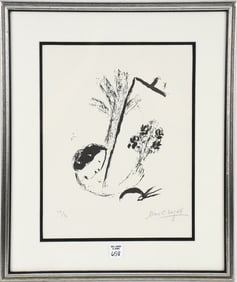 Marc Chagall (1887-1985) Lithograph, Bouquet With Hand - 1957. Pencil sign lower right edition