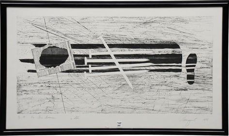 James Rosenquist (Am. 1933-2017) Gene Swenson-1978. Second State. AP-artist proof edition number