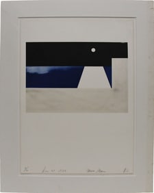 Donald Sultan (American, b. 1951) Lithograph- Moonbeam December 21, 1980. edition 9/30. signed low