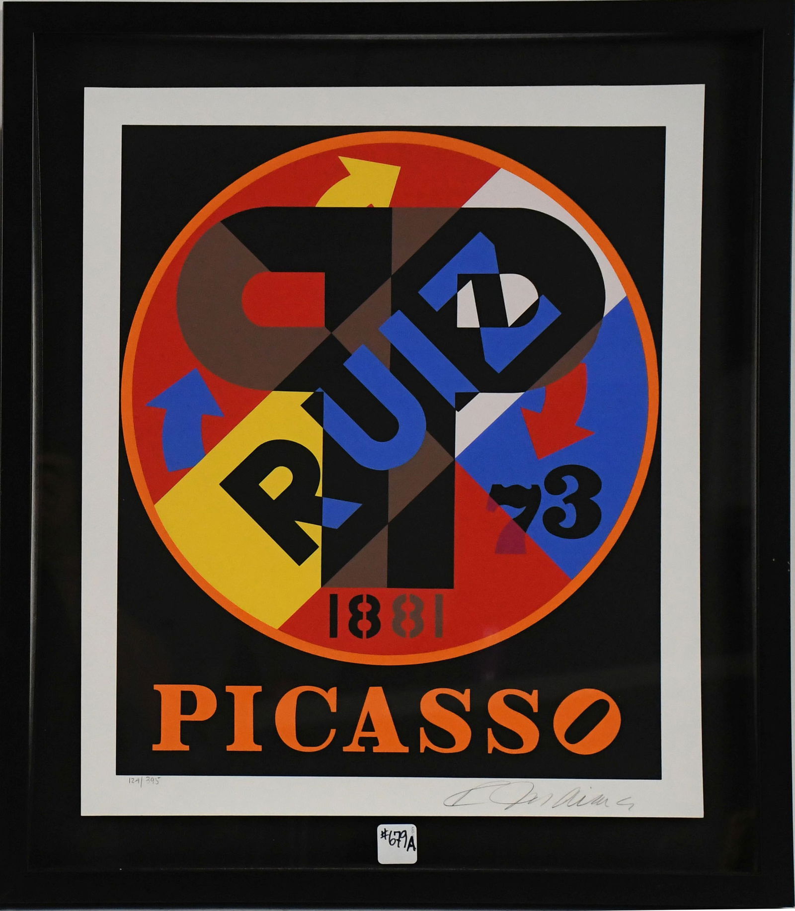 Robert Indiana "Picasso" Serigraph In (1 of 4)