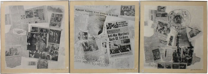 Robert Rauschenberg (American, 1925-2008) 3pc. Silkscreen Set from Currents-1970. . edition 34/50.