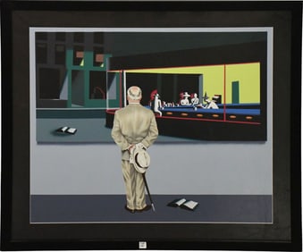 Mark Kostabi (b.1960) Serigraph, Perception and Reality- 1992. pencil signed and dated 1992 lower