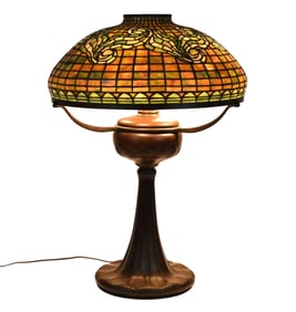 Tiffany Studios 18" Tyler Scroll Lamp.