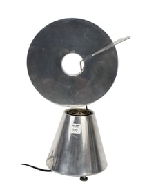 Kurt Ziehmer (Germany, 1944-2002). Table lamp "Puck" from the "Contempora" series, 1980s. Chromed