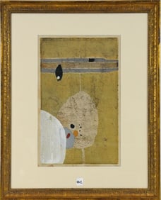 Hideo Hagiwara (Japanese, born 1913) Lithograph, "Fallen Leaves" -1958. signed and numbered 23/30