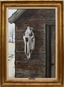 David Bryan Holmes (Canadian 1936-1994) "Bleached in the Sun " original oil panting signed, Prov.