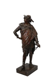 Emile-Louis Picault (French, 1833-1915) Bronze Sculpture of 'Don César de Bazan' - Patinated bronze