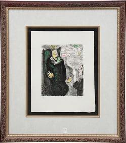 Marc Chagall (Russian-French, 1887-1985). A limited edition color etching on paper. Titled, "Le