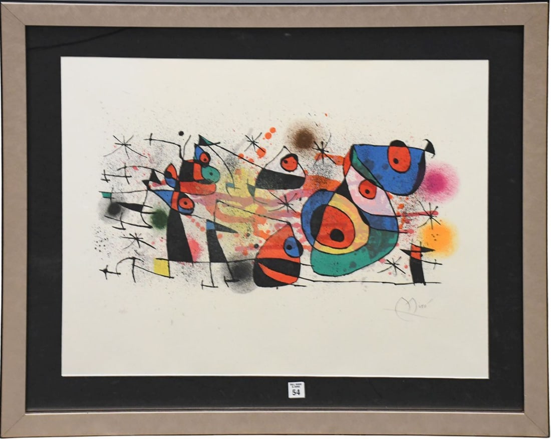Joan Miro 1893-1983. Ceramiques Lithograph SIGNED. A Color Lithograph on paper, Ceramiques-1974. (1 of 5)