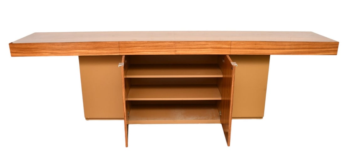 Vladimir Kagan MCM Rosewood Console with 2 Center Doors & 2 Recessed Doors At Ends, Vladimir Kagan - 6