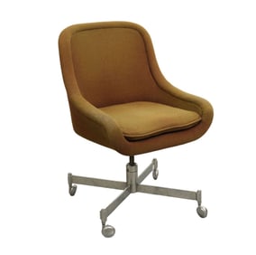 Modern Armchair on Wheels, Shephard Profile Mark (Worn)