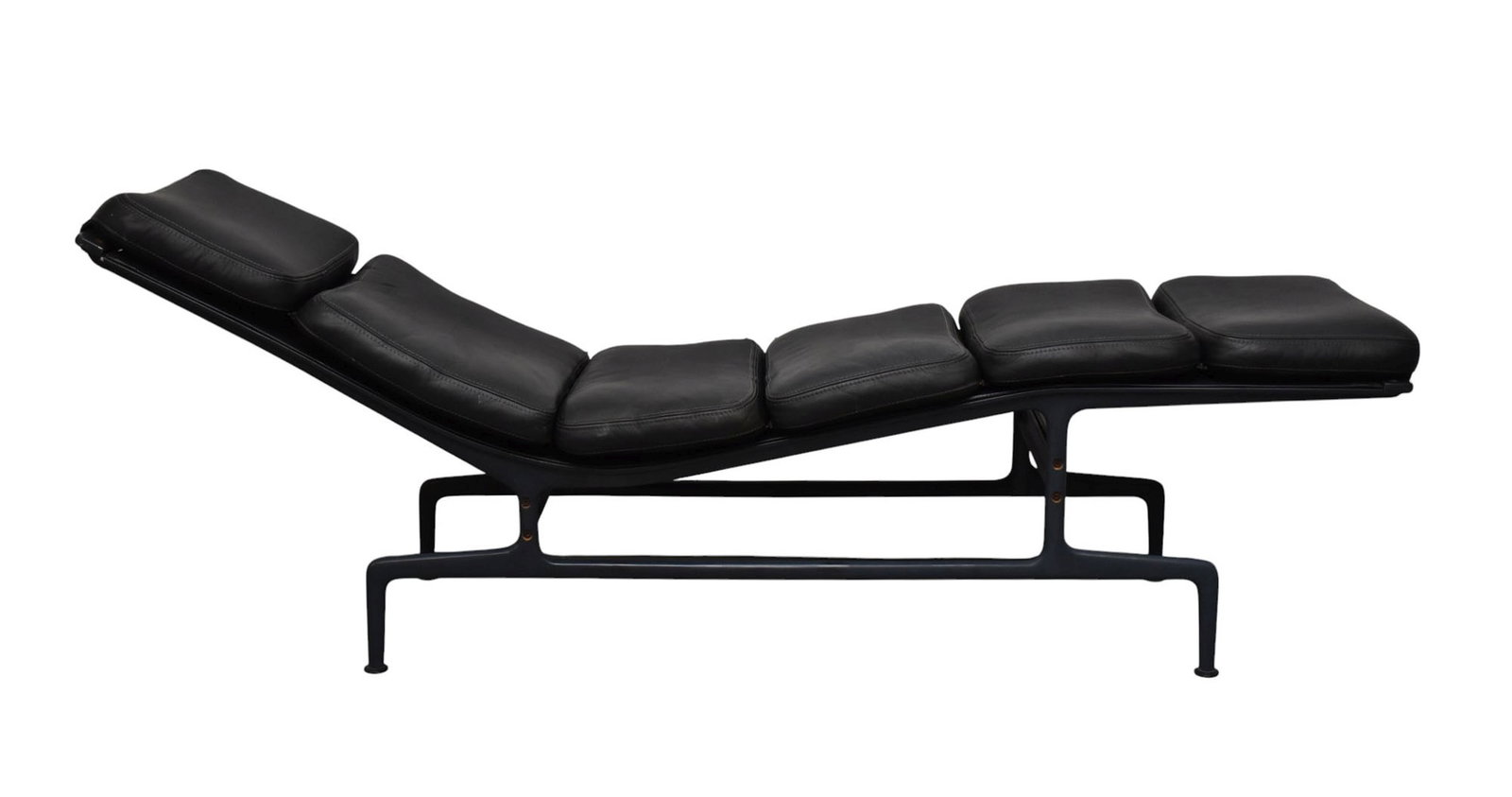 Eames & Herman Miller, Billy Wilder Chaise - MCM. C. 1970s. "Billy Wilder" Lounge Chair. Designed by: Eames & Herman Miller, Billy Wilder Chaise - MCM. C. 1970s. "Billy Wilder" Lounge Chair. Designed by Charles Eames (1907-1978) & Ray Eames (1912-1988) for Herman Miller. Model ES106. Coated aluminum