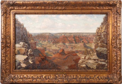 Richard Dey De Ribcowsky (American 1880 - 1936) -The Grand Canyon oil on canvas Panting, canvas