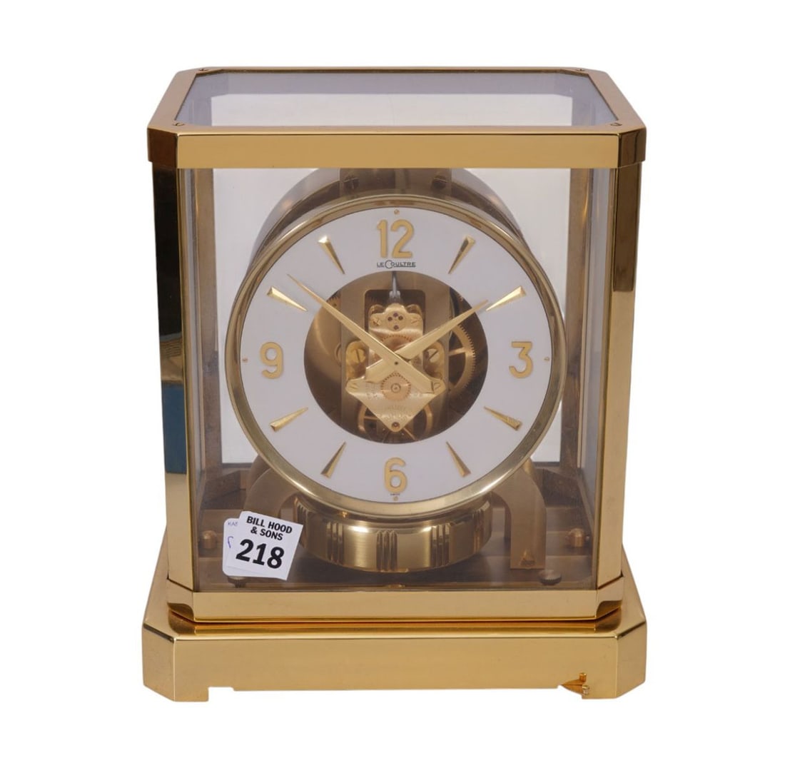 Jaeger Le Coultre Atmos Clock, 528 - White round dial, serial #184520, 10"h x 8"w x 6"d (1 of 8)