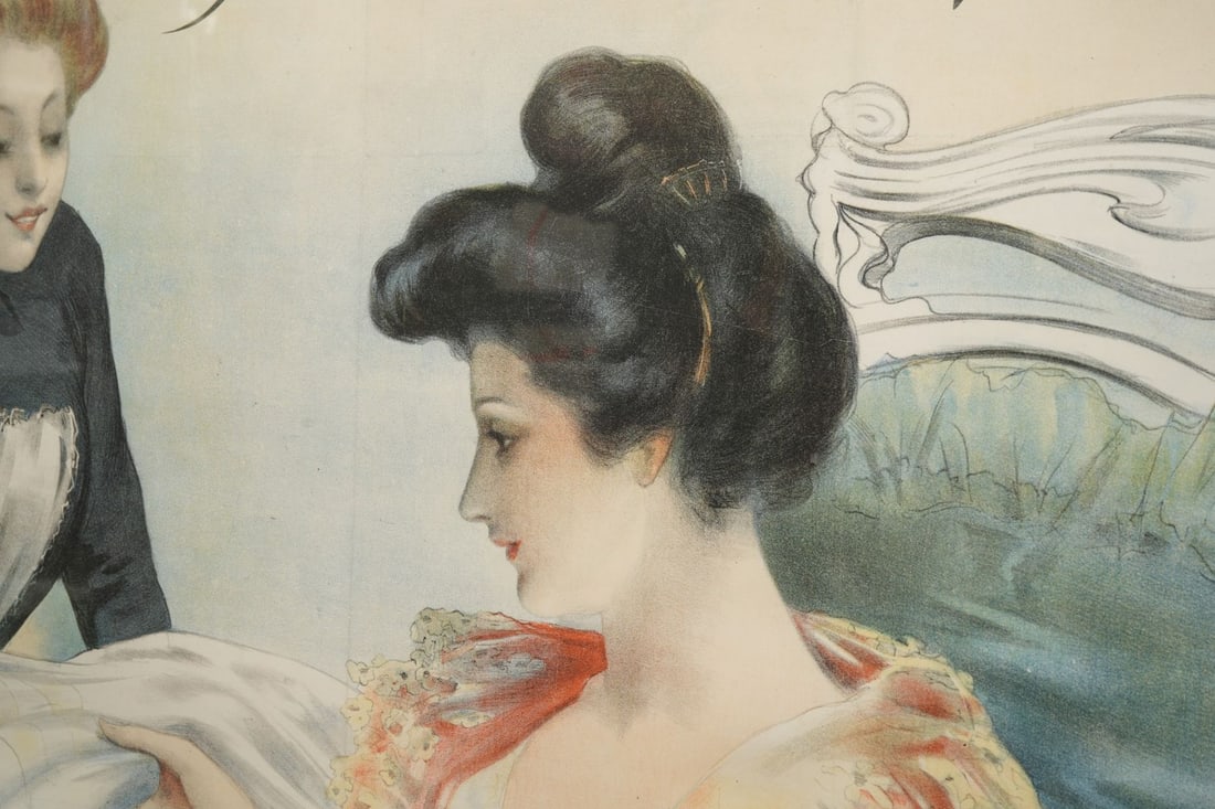 À la Place Clichy – Blanc. France, circa 1900. Color lithographic poster on - 5