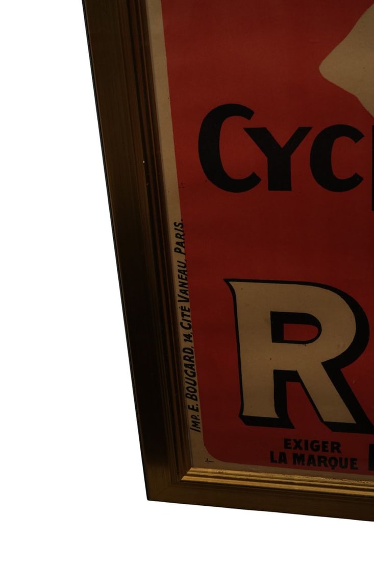 Cycles Georges Richard. France, circa 1898. Color lithographic poster on - 4