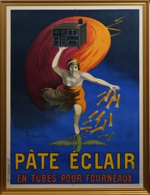 Pâte Éclair en Tubes pour Fourneaux,  France, circa 1905. Color lithographic poster on paper