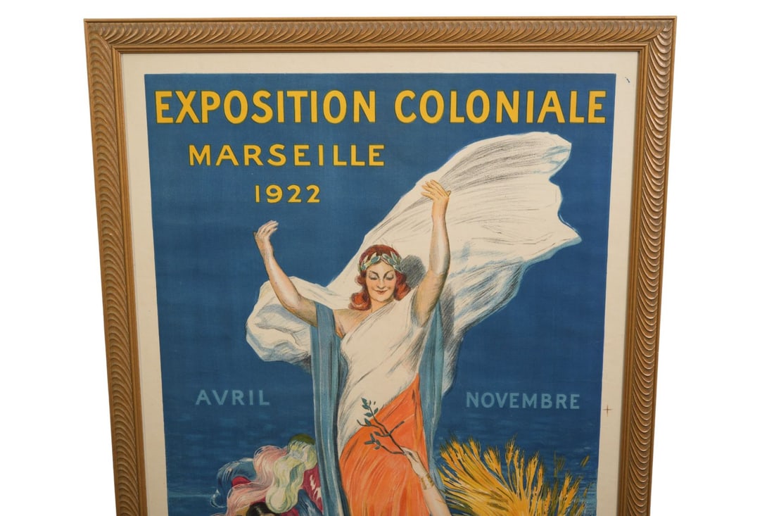 Exposition Coloniale, Marseille France 1922. Color lithographic poster on paper, - 2