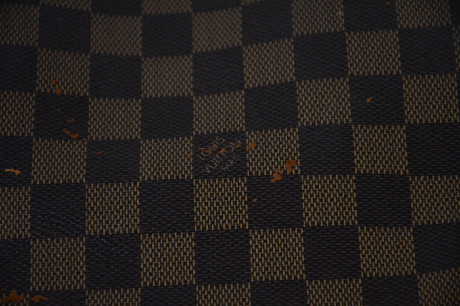 Lot of 2 Vintage Louis Vuitton Handbags, 1 Monogram Tote (16"W x 11"H), 1 Damier Ebene Tote (14"W x - 2