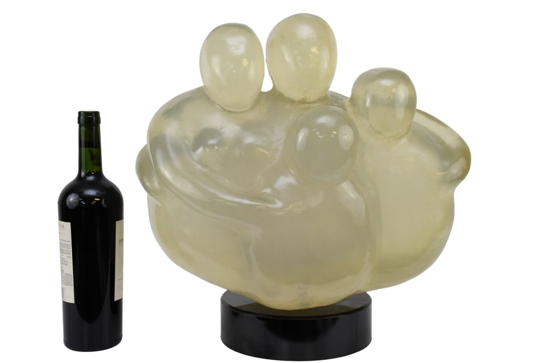 Acrylic Family Sculpture, 17"h x 18"w x 10"d: Acrylic Family Sculpture, 17"h x 18"w x 10"d